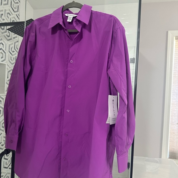 NWT Athleta oversized poplin top - Picture 6 of 7